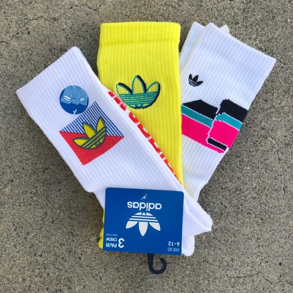 adidas Other - Adidas Sport Midcut Crew Sock Vintage Theme NWT